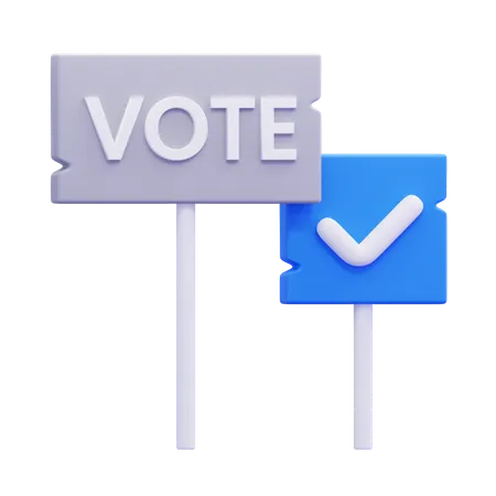 Voting Board  3D Icon