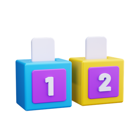 Voting Box  3D Icon