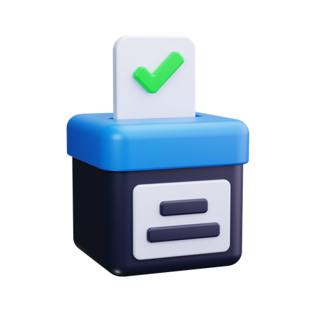 Voting Box  3D Icon