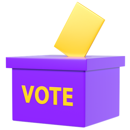 Voting Box  3D Illustration