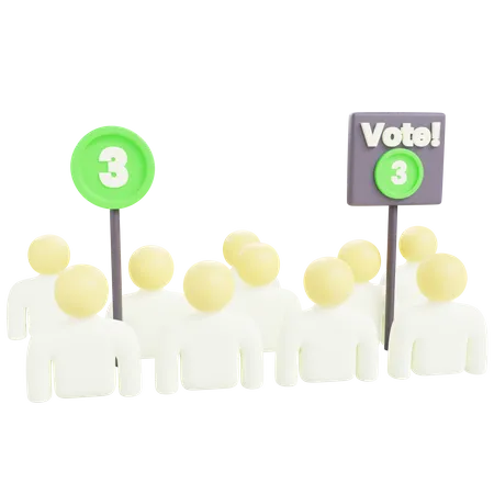 Voting Campaign  3D Icon