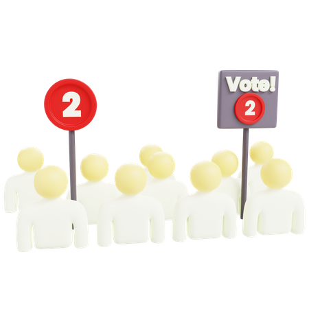 Voting Campaign  3D Icon