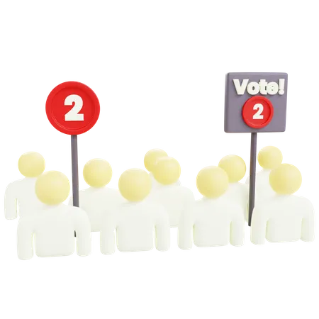 Voting Campaign  3D Icon