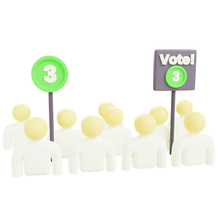 Voting Campaign  3D Icon