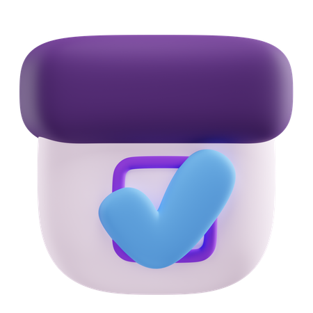 Voting Date  3D Icon