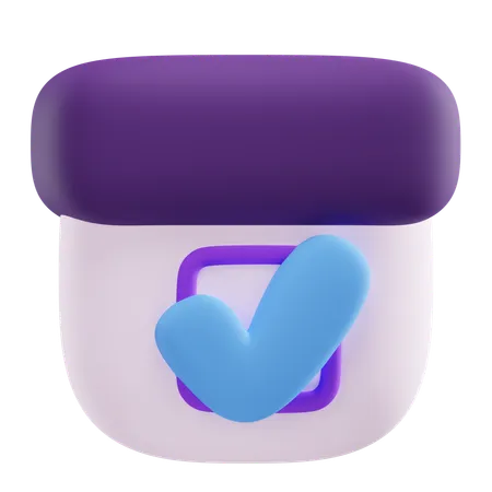 Voting Date  3D Icon