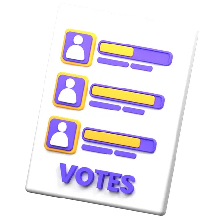 Voting Machine 3 D Icon Illustration 3D Icon