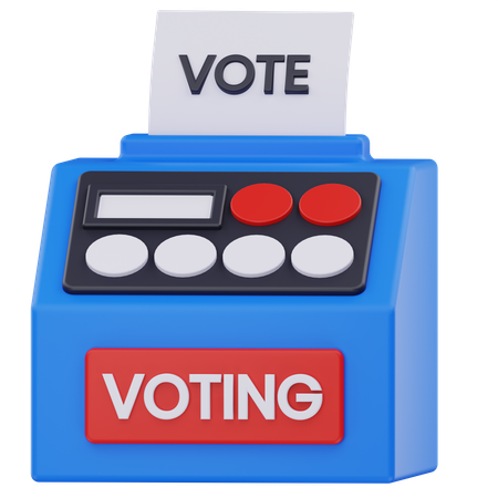 Voting Machine  3D Icon