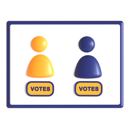 Voting Machine  3D Icon