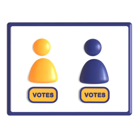 Voting Machine  3D Icon