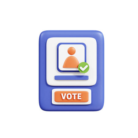 Voting Machine  3D Icon