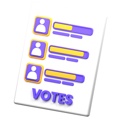 Voting Machine  3D Icon