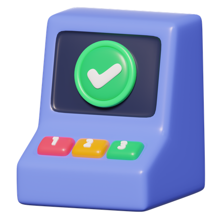 Voting Machine  3D Icon