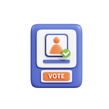 Voting Machine  3D Icon