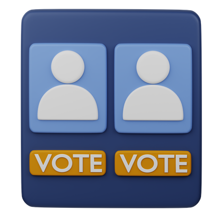Voting Machine  3D Icon