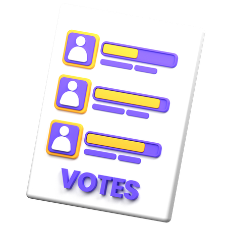 Voting Machine  3D Icon