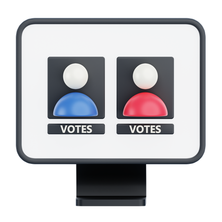Voting Machine  3D Icon