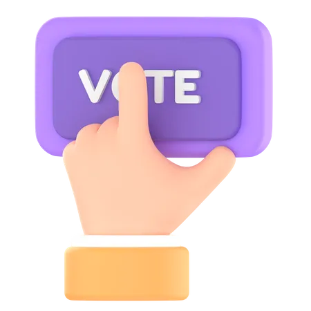 Votar Directamente 3D Icon