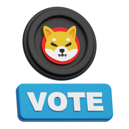 Voto shiba inu  3D Icon