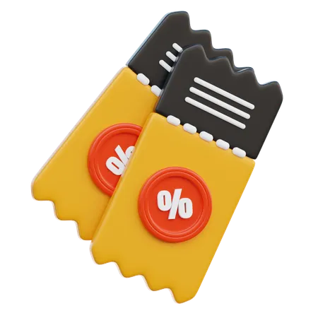 Voucher 3 D Icon Which Can Be Used For Various Purposes Such As Websites Mobile Apps Presentation And Others 3D Icon