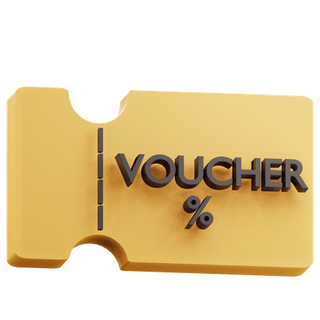 Voucher  3D Icon