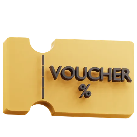 Voucher  3D Icon