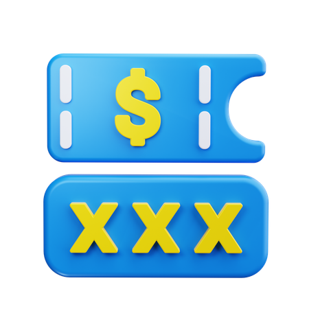 Voucher Code  3D Icon