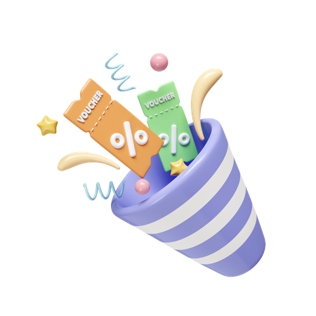 Voucher de desconto  3D Icon