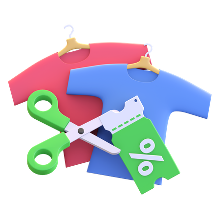 Voucher de desconto de moda  3D Icon