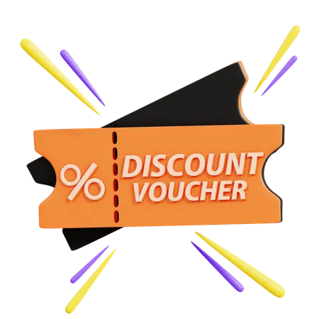 Voucher de desconto  3D Icon