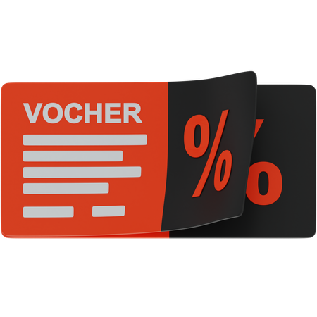 Voucher de desconto  3D Icon