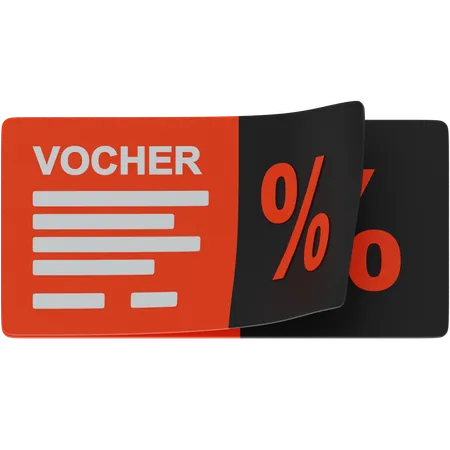 Voucher de desconto  3D Icon