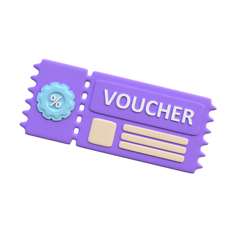 Voucher de desconto  3D Icon