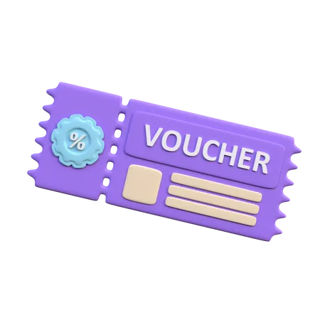 Voucher de desconto  3D Icon