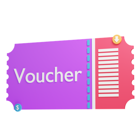 Voucher de desconto  3D Icon