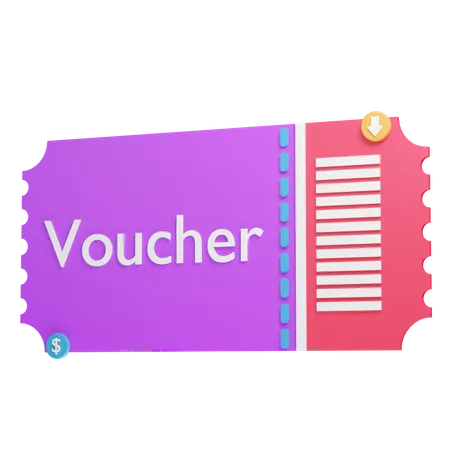 Voucher de desconto  3D Icon