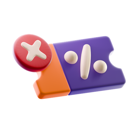 바우처 실패  3D Icon