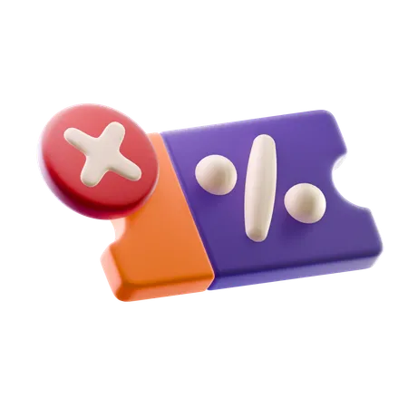 바우처 실패  3D Icon