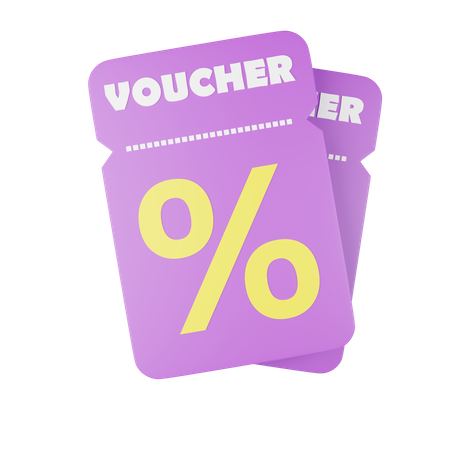 Voucher icon  3D Icon