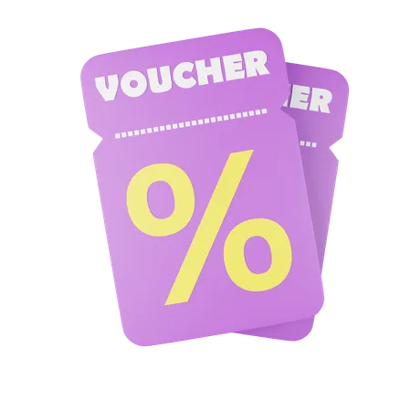 Voucher icon  3D Icon