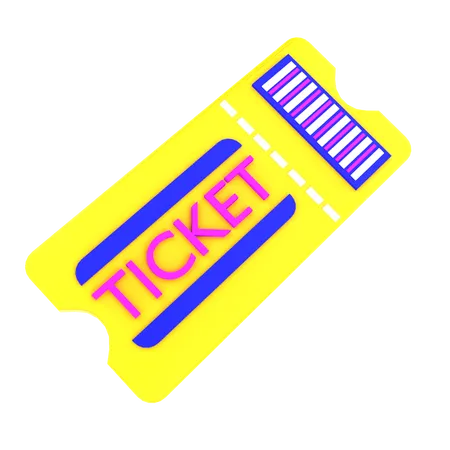 Voucher ticket  3D Icon