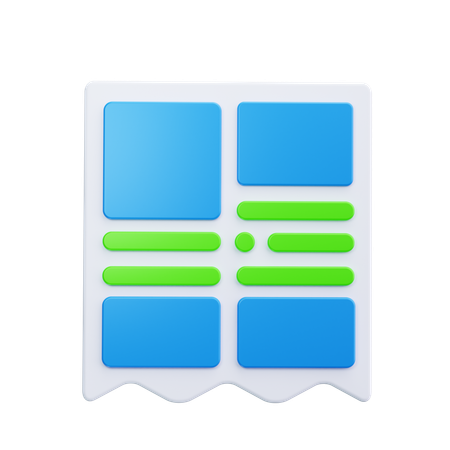 Voucher With Qr Code  3D Icon
