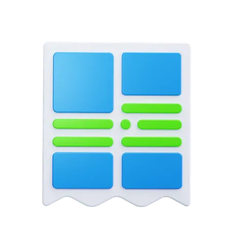 Voucher With Qr Code  3D Icon