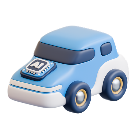 Ai car  3D Icon