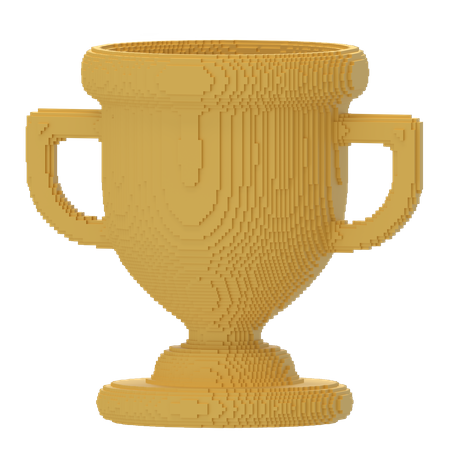 Voxel Cup  3D Icon