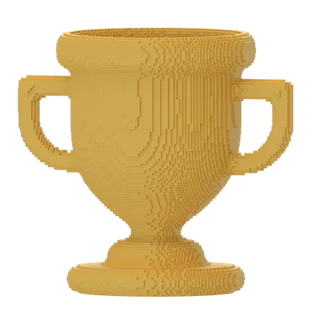 Voxel Cup  3D Icon