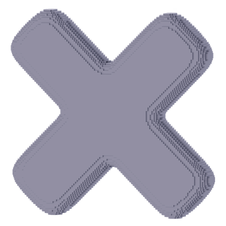 Voxel-Verweigerung  3D Icon