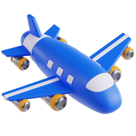 Voyage en avion  3D Icon