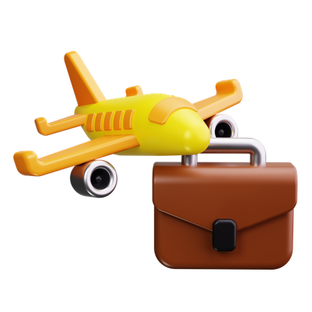 Voyage d'affaires  3D Icon