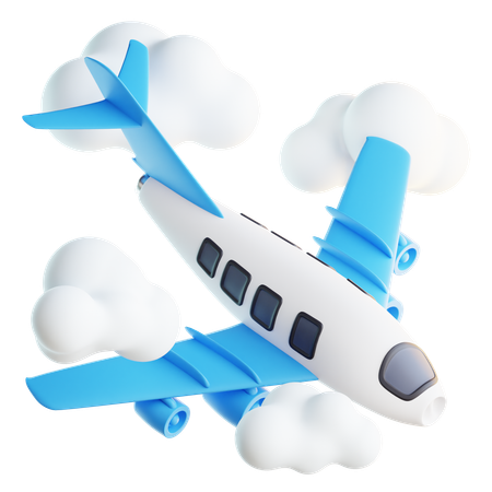 Avion voyageant  3D Icon